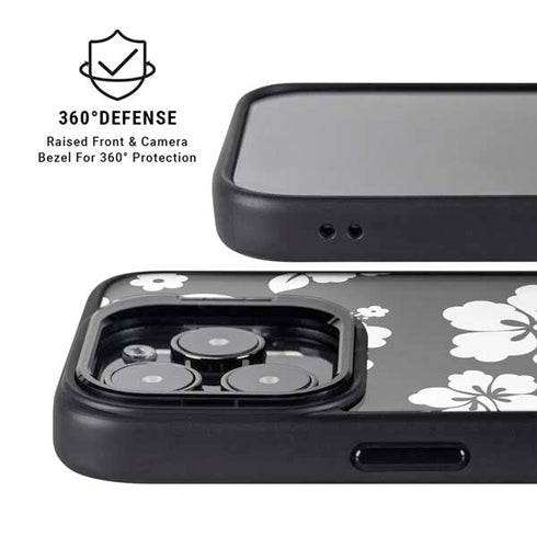 Black and White iPhone 15 Pro Max Kickstand Case